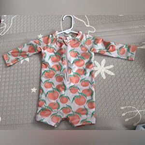 Orange One Piece Swimsuit for infant